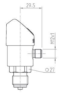 计量型压力过程传感器SICK西克PBS-RB400SG2SS0AMA0Z产品尺寸图